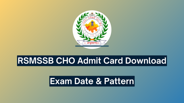 RSMSSB CHO Exam Date 2024: 3 मार्च को दो भर्ती परीक्षाएं, जानिए डिटेल्स